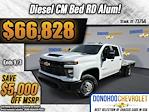 New 2024 Chevrolet Silverado 3500 Work Truck Crew Cab 4WD, CM Truck Beds AL RD Model Flatbed Truck for sale #73754 - photo 1