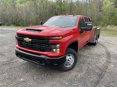 New 2024 Chevrolet Silverado 3500 Work Truck Crew Cab 4WD, 9' 4" CM Truck Beds TM Deluxe Flatbed Truck for sale #73966 - photo 1