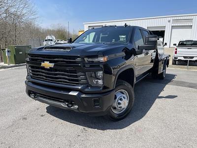 New 2024 Chevrolet Silverado 3500 Work Truck Crew Cab 4WD, 9' 4" CM Truck Beds SK Model Flatbed Truck for sale #73973 - photo 1
