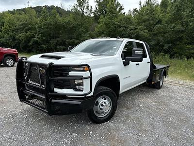 New 2024 Chevrolet Silverado 3500 Work Truck Crew Cab 4WD, CM Truck Beds SK Model Flatbed Truck for sale #74001 - photo 1