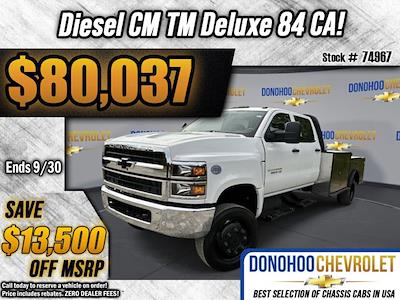 New 2024 Chevrolet Silverado 5500 Work Truck Crew Cab 4WD, CM Truck Beds TM Deluxe Flatbed Truck for sale #74967 - photo 1