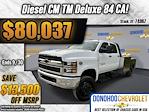 New 2024 Chevrolet Silverado 5500 Work Truck Crew Cab 4WD, CM Truck Beds TM Deluxe Flatbed Truck for sale #74967 - photo 1