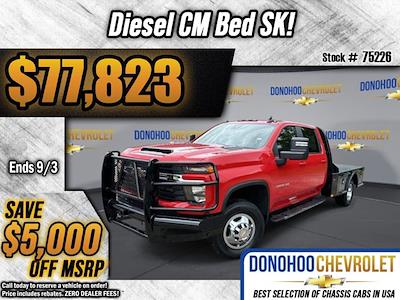 New 2024 Chevrolet Silverado 3500 LT Crew Cab 4WD, CM Truck Beds SK Model Flatbed Truck for sale #75226 - photo 1