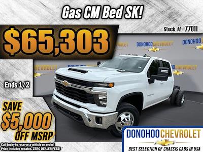 New 2025 Chevrolet Silverado 3500 LT Crew Cab 4WD, 9' 4" CM Truck Beds SK Model Flatbed Truck for sale #77011 - photo 1