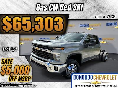 New 2025 Chevrolet Silverado 3500 LT Crew Cab 4WD, 9' 4" CM Truck Beds SK Model Flatbed Truck for sale #77033 - photo 1