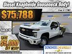 New 2024 Chevrolet Silverado 3500 Work Truck Crew Cab 4WD, 9' 4" Knapheide PGTD Gooseneck Flatbed Truck for sale #77082 - photo 1