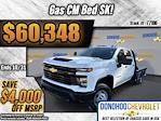 New 2025 Chevrolet Silverado 3500 Work Truck Crew Cab 4WD, Flatbed Truck for sale #77196 - photo 1