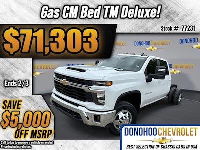 New 2025 Chevrolet Silverado 3500 LT Crew Cab 4WD, 9' 4" CM Truck Beds TM Deluxe Flatbed Truck for sale #77231 - photo 1