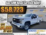 New 2025 Chevrolet Silverado 2500 Work Truck Double Cab RWD, 8' 2" Royal Truck Body Service Body Service Truck for sale #77416 - photo 1