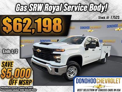 New 2024 Chevrolet Silverado 2500 Work Truck Crew Cab 4WD, 8' 2" Royal Truck Body Service Body Service Truck for sale #77523 - photo 1