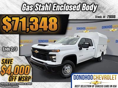 New 2025 Chevrolet Silverado 3500 Work Truck Crew Cab 4WD, 9' 2" Stahl Challenger ST Service Utility Van for sale #78080 - photo 1