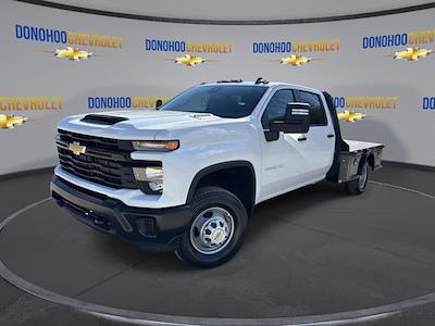 New 2025 Chevrolet Silverado 3500 Work Truck Crew Cab 4WD, 9' 4" CM Truck Beds SK Model Flatbed Truck for sale #78095 - photo 1