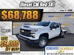 New 2025 Chevrolet Silverado 3500 Work Truck Crew Cab 4WD, 9' 4" CM Truck Beds SK Model Flatbed Truck for sale #78095 - photo 3