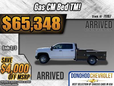 New 2025 Chevrolet Silverado 3500 Work Truck Crew Cab 4WD, 9' 4" CM Truck Beds TM Model Flatbed Truck for sale #78107 - photo 1