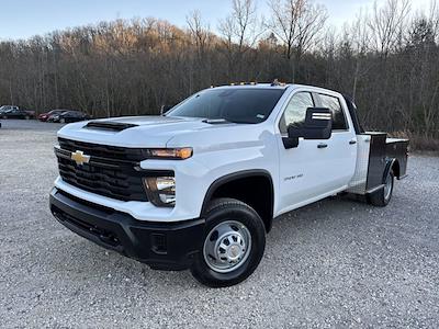 New 2025 Chevrolet Silverado 3500 Work Truck Crew Cab 4WD, 9' 4" CM Truck Beds TM Deluxe Flatbed Truck for sale #78165 - photo 1