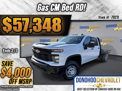 New 2025 Chevrolet Silverado 3500 Work Truck Crew Cab 4WD, 9' 4" CM Truck Beds RD Model Flatbed Truck for sale #78211 - photo 1