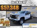 New 2025 Chevrolet Silverado 3500 Work Truck Crew Cab 4WD, 9' 4" CM Truck Beds RD Model Flatbed Truck for sale #78211 - photo 1