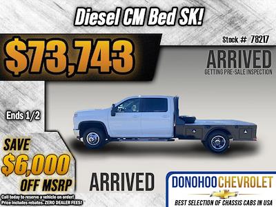 New 2025 Chevrolet Silverado 3500 LT Crew Cab 4WD, 9' 4" CM Truck Beds SK Model Flatbed Truck for sale #78217 - photo 1