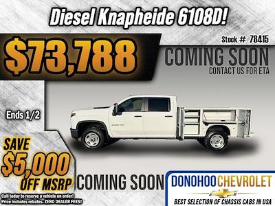 New 2025 Chevrolet Silverado 3500 Work Truck Crew Cab 4WD, 9' Knapheide Steel Service Body Service Truck for sale #78415 - photo 1