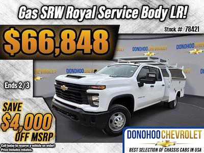 New 2025 Chevrolet Silverado 3500 Work Truck Crew Cab 4WD, 9' Royal Truck Body Service Body Service Truck for sale #78421 - photo 1