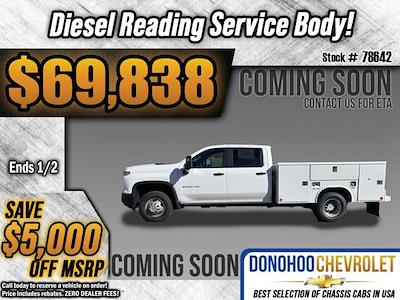 New 2025 Chevrolet Silverado 3500 Work Truck Crew Cab RWD, 9' Reading SL Service Body Service Truck for sale #78642 - photo 1