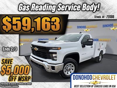 New 2025 Chevrolet Silverado 3500 Work Truck Regular Cab 4WD, 8' 2" Reading SL Service Body Service Truck for sale #79186 - photo 1