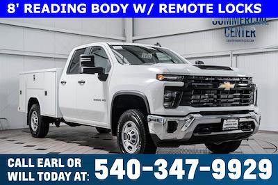 New 2024 Chevrolet Silverado 2500 Work Truck Double Cab 4x4, 8' 2" Reading Classic II Steel Service Truck for sale #40491 - photo 1