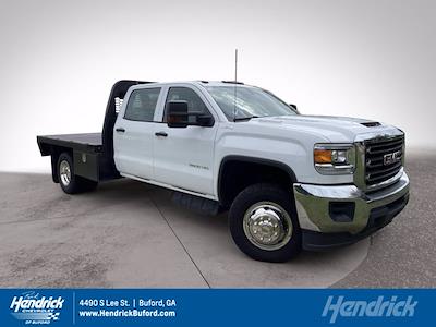 Used 2018 GMC Sierra 3500 Work Truck Crew Cab 4x4, Flatbed Truck for sale #P21110 - photo 1