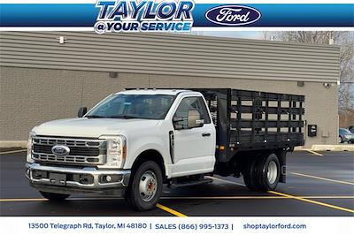 New 2024 Ford F-350 Regular Cab RWD, 12' 3" Knapheide Heavy-Hauler Junior Stake Bed for sale #REF20328 - photo 1