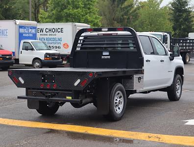 New 2024 Chevrolet Silverado 3500 Work Truck Crew Cab 4WD, Blue Ridge Manufacturing Wrangler Flatbed Truck for sale #N3276 - photo 2