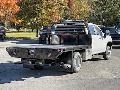 New 2025 Chevrolet Silverado 3500 Work Truck Crew Cab 4WD, 9' 6" Blue Ridge Manufacturing Wrangler Flatbed Truck for sale #N3408 - photo 2