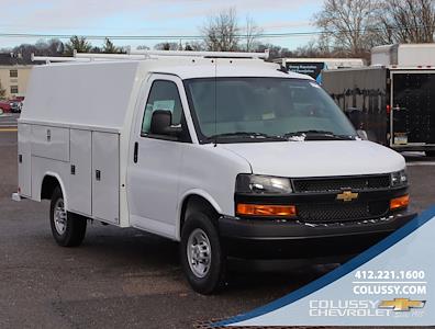 New 2024 Chevrolet Express 3500 Work Truck Regular Cab RWD, 11' Reading Aluminum CSV Service Utility Van for sale #N3469 - photo 1