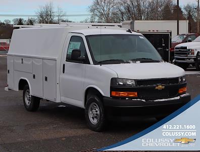 New 2024 Chevrolet Express 3500 Work Truck Regular Cab RWD, 11' Reading Aluminum CSV Service Utility Van for sale #N3492 - photo 1