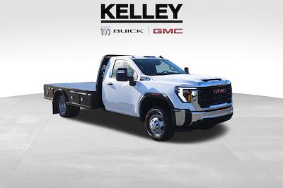 New 2025 GMC Sierra 3500 Pro Regular Cab 4x4, 11' 10" Knapheide PGTC Gooseneck Flatbed Truck for sale #F25227 - photo 1