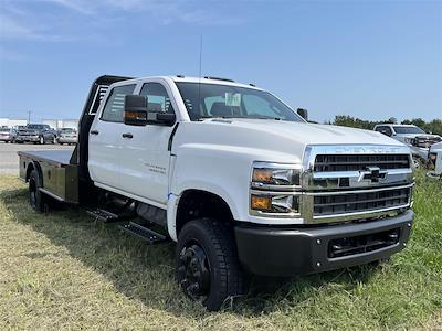 New 2024 Chevrolet Silverado 5500 Work Truck Crew Cab 4x4, Bedrock Granite Series Flatbed Truck for sale #F1916 - photo 1