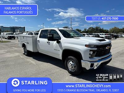 New 2024 Chevrolet Silverado 3500 Work Truck Crew Cab 4x4, 8' Knapheide Steel Service Body Service Truck for sale #RF217083 - photo 1