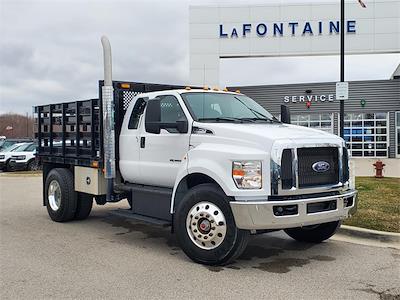 Used 2021 Ford F-750 Base Super Cab 4x2, Palfinger Stake Bed for sale #4DC159P - photo 1