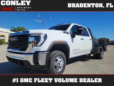 2024 GMC Sierra 3500 Crew Cab 4x4, CM Truck Beds SK Model Flatbed Truck for sale #GR288016 - photo 1