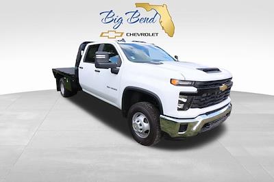 New 2024 Chevrolet Silverado 3500 Work Truck Crew Cab 4x4, 9' 6" Knapheide PGTB Utility Gooseneck Flatbed Truck for sale #F10266 - photo 1