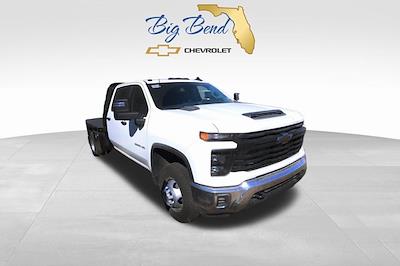 New 2024 Chevrolet Silverado 3500 Work Truck Crew Cab 4x4, Knapheide PGTB Utility Gooseneck Flatbed Truck for sale #F10372 - photo 1