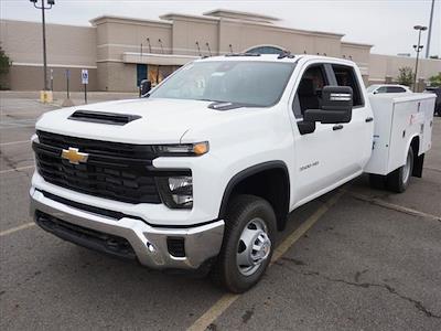 New 2024 Chevrolet Silverado 3500 Work Truck Crew Cab 4x4, 9' Reading Classic II Steel Service Truck for sale #244522F - photo 1