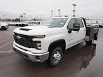 New 2024 Chevrolet Silverado 3500 Work Truck Crew Cab 4x4, 9' 6" Knapheide PGND Gooseneck Flatbed Truck for sale #245175F - photo 1