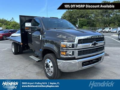 2023 Chevrolet Silverado 6500 Regular Cab DRW RWD, CM Truck Beds TM Deluxe Flatbed Truck for sale #CQ67289 - photo 1