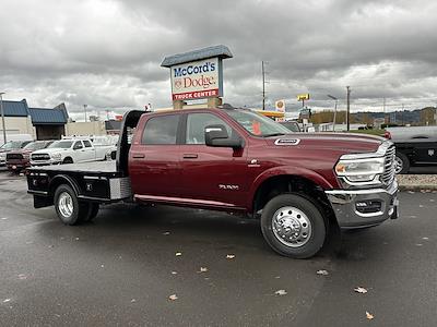 New 2024 Ram 3500 Laramie Crew Cab 4x4, 9' 10" Knapheide PGTC Gooseneck Flatbed Truck for sale #R3800 - photo 1