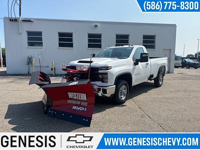 New 2024 Chevrolet Silverado 2500 Work Truck Regular Cab 4x4, Western Snowplow Pickup for sale #RF434826 - photo 1