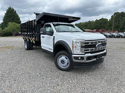 New 2024 Ford F-550 XL Regular Cab 4x4, PJ's Landscape Dump Stake Bed for sale #NA10726 - photo 1