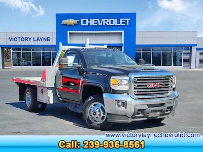 Used 2018 GMC Sierra 3500 SLE Regular Cab 4WD, Flatbed Truck for sale #24198 - photo 1