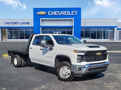 New 2024 Chevrolet Silverado 3500 Work Truck Crew Cab 4WD, 9' 6" Knapheide PGTB Utility Gooseneck Flatbed Truck for sale #S41020 - photo 1