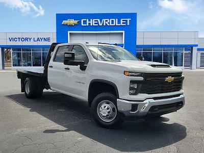 New 2024 Chevrolet Silverado 3500 Work Truck Crew Cab 4WD, 9' 6" Knapheide PGTB Utility Gooseneck Flatbed Truck for sale #S41021 - photo 1