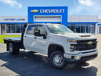 New 2024 Chevrolet Silverado 3500 Work Truck Crew Cab 4WD, 9' 6" Knapheide PGTB Utility Gooseneck Flatbed Truck for sale #S41033 - photo 1